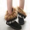 New Snow Boots, Imitation Fox Fur Snow Boots, Women's Medium Snow Boots, Women's Boots
