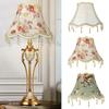 European Style Cloth Pearl Tassel Table Lamp Shade Fringe Beads Lamp Cover E27 Bedroom Wall Table