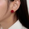 Geegee Rose Formica Earring - Red