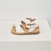[BABYZZAM] Girls' Ellen Cotton Sandals White, Sandals, 7000029433, Popular Korean Shoes