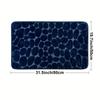 1PC Pebble Embossed Pattern Strip Bathroom Living Room Kitchen Mat Carpet, Soft Non-slip Quick-dry Bathroom Mat, Family Bathroom