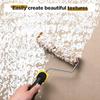 3Pcs Handheld Paint Roller Kit Ergonomic Handle Washable Reusable Multipurpose Paint Rollers Texture Pattern Roller Brush Tools