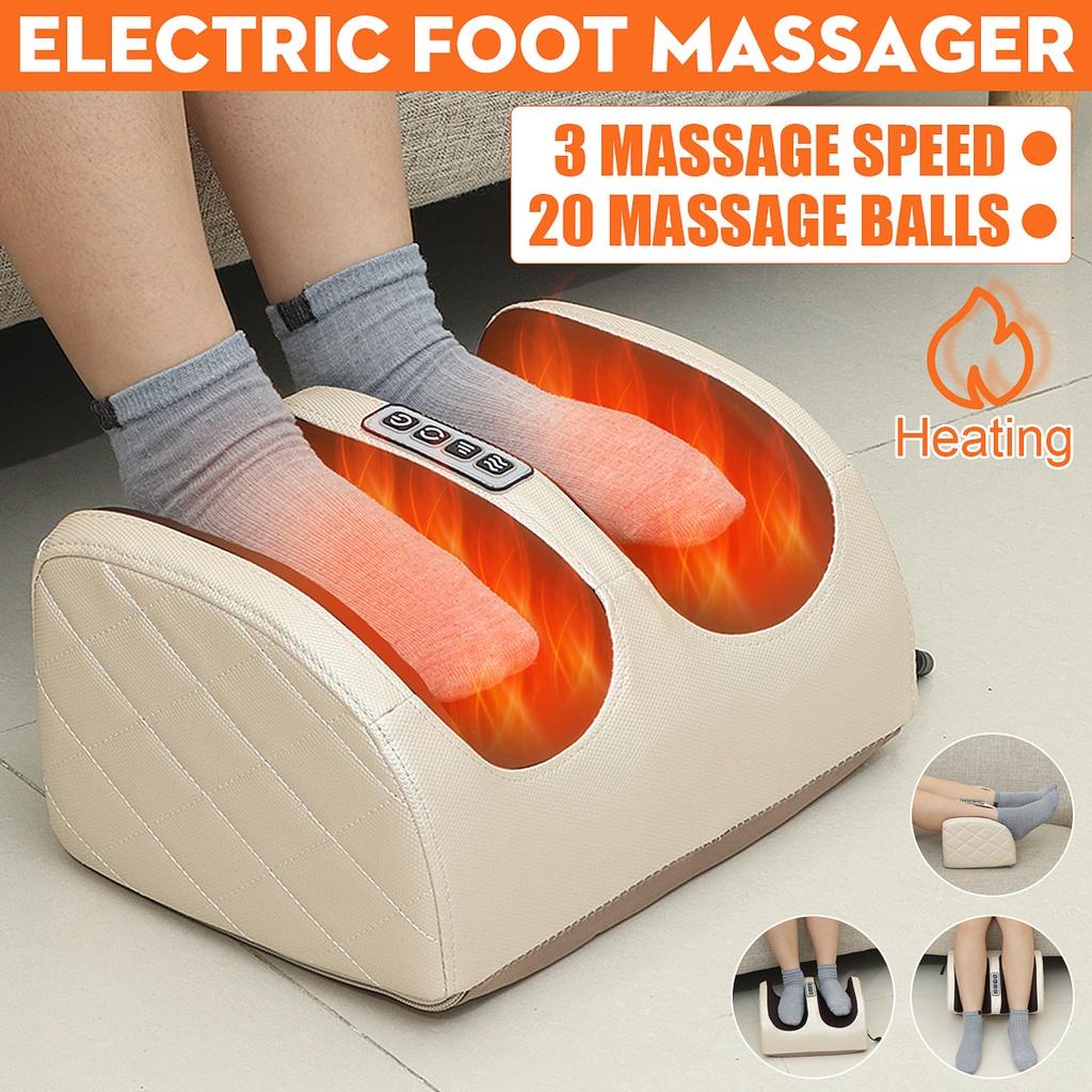 110v-240v Electric Shiatsu Foot Massager Roller Foot Massage Heating Therapy Foot Massage Machine for Relief Leg Fatigue Women/Men Gift