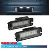 12V Car License Plate Lights LED Lamp Auto Accessories For Skoda Seat Leon Ibiza VW Golf 4 5 6 7 MK4 MK7 Passat CC Polo Scirocco