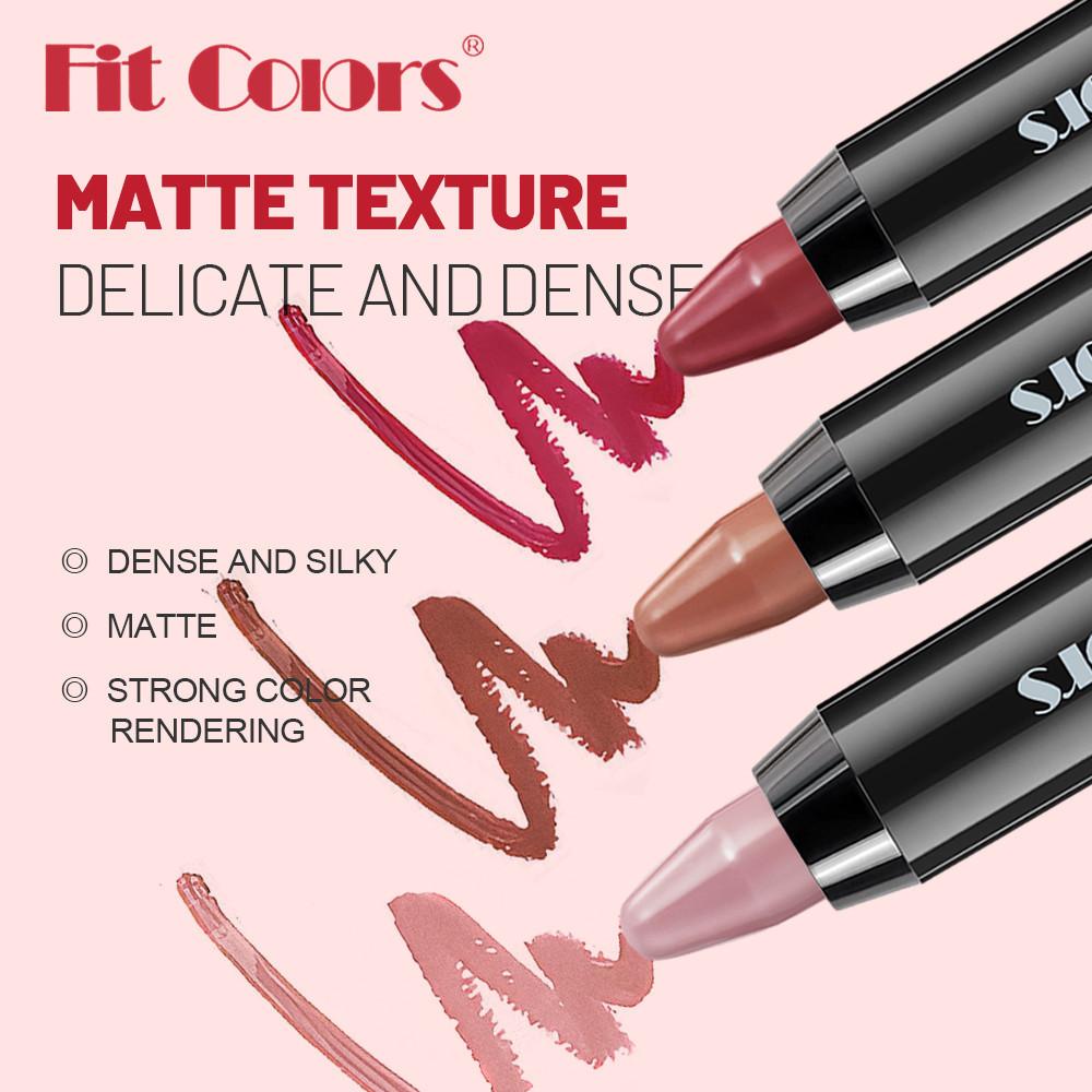 Two Velvet Lipstick Pens In A Box Matte Mist Finish Durable Waterproof Easy Color Crayon Lipstick Pens