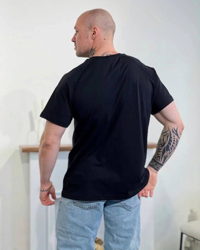 Colorful Men’s Raglan T-Shirt – Cotton Comfort, Stylish Design, Summer 8011-001-33 HC