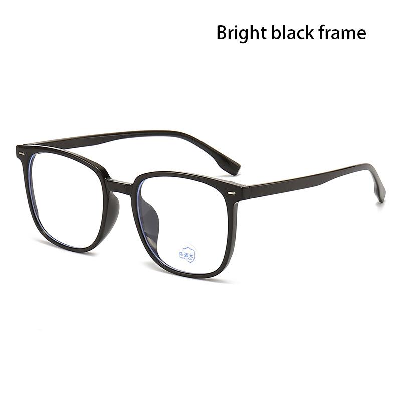 Photochromic Anti Blue Light Eyewear Men Women Vintage Blue Light Resistant Eyeglasses Square Glasses Frame Chameleon Spectacles