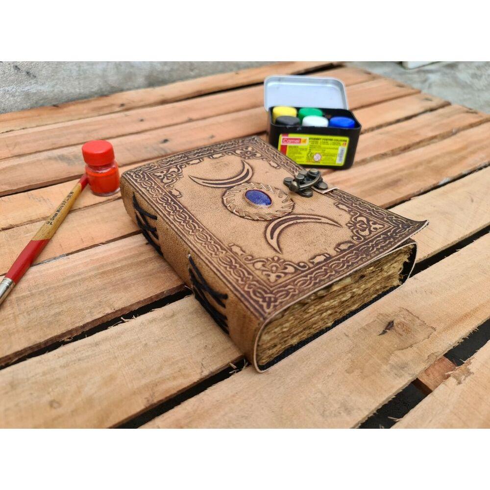 Leather Notebook, Leather Journal, Antique Journal, Leather Grimoire, Wiccan