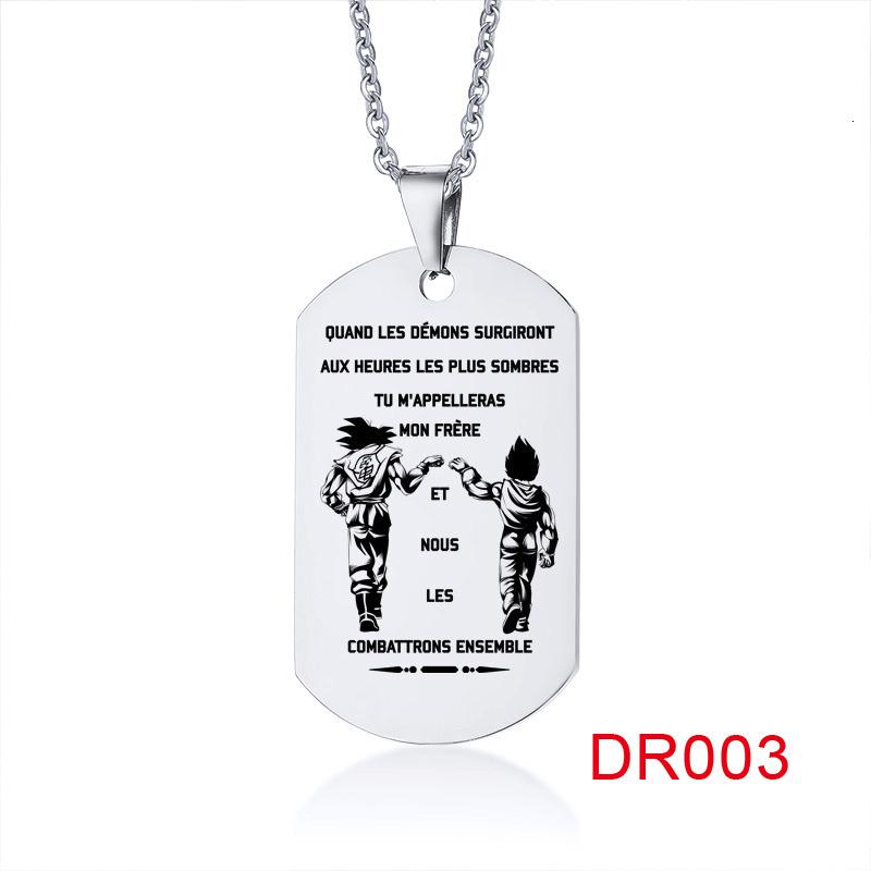 In the Darkest Hour When Demons Come Brothers Dog Tags for Men Stainless Steel Pendant BFF Necklaces Fraternal Gift