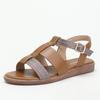 Fashion Roman Shoes Hollowed Out Beach Rhinestones with Open-toed Flat Sandals