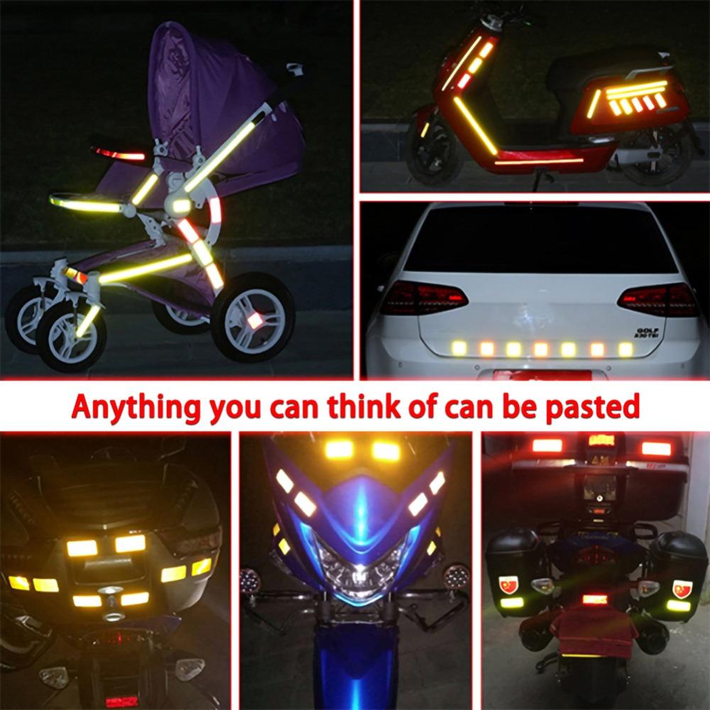 5cm*300cm Motorcycle Reflective Safety Warning Sticker for Cb400Sf Triumph Tiger 1200 Kawasaki Z900 2021 Suzuki Sticker