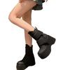 Fashion High Quality Women Boots Platform Ankle Boots Casual Outdoor Botas Anti Slip Boots Fashion Shoes Leather Zapatillas De Mujer
