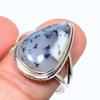 Natural Dendrite Opal Gemstone 925 Solid Sterling Silver Jewelry Ring S.9.5 I9j33