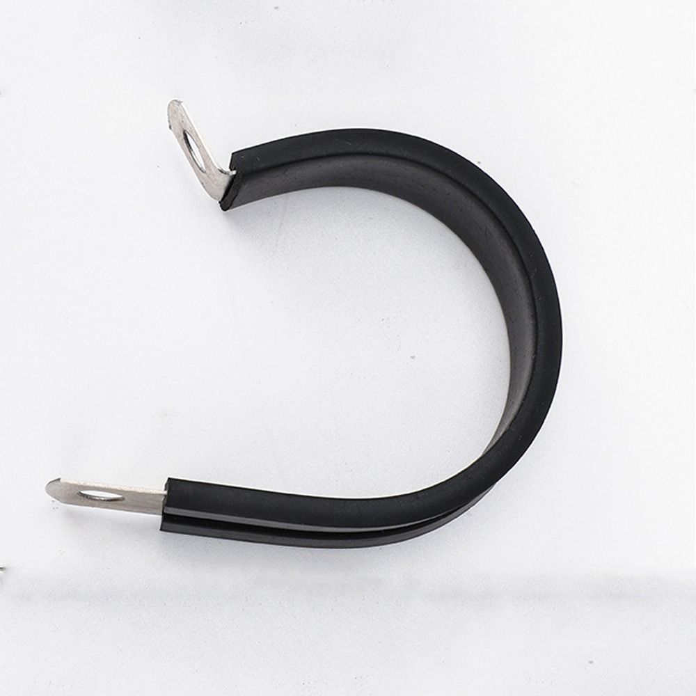 Metal Wiring Hose Clamp Useful Cable Fasteners Rubber Lined Clips  Hardware Electrical Fittings