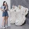 Inner Height Increase Dad Shoes Women's Spring and Autumn 2025 New Versatile Small Man Thick-soled Breathable Casual Sports Little White Shoes