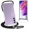 Crossbody Case For Samsung S21 FE (6.4 ") - PROSHOP - Flexible - Transparent-Black