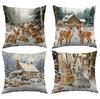 Christmas Pillowcase Living Room Polyester Printed Decorative Pillowcase Nordic Christmas Pillow
