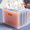 Multi-layer A4 Expanding Organ Bag Portable Paper Organizer 25 Pockets File Folder  Office