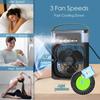 Portable Fan Air Conditioners Mini Evaporative Cooler USB Electric Fan LED Night Light Water Mist Fun 3 In 1 Humidifie For Home