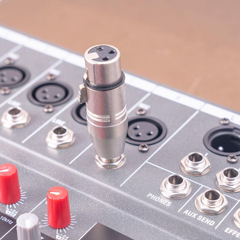 Zinc Alloy 1/4 Inch Trs To Xlr Adapter 6.5Mm Stereo 1/4 Trs Male To Xlr 3Pin Female And Male Stereo Balanced Sound Connector