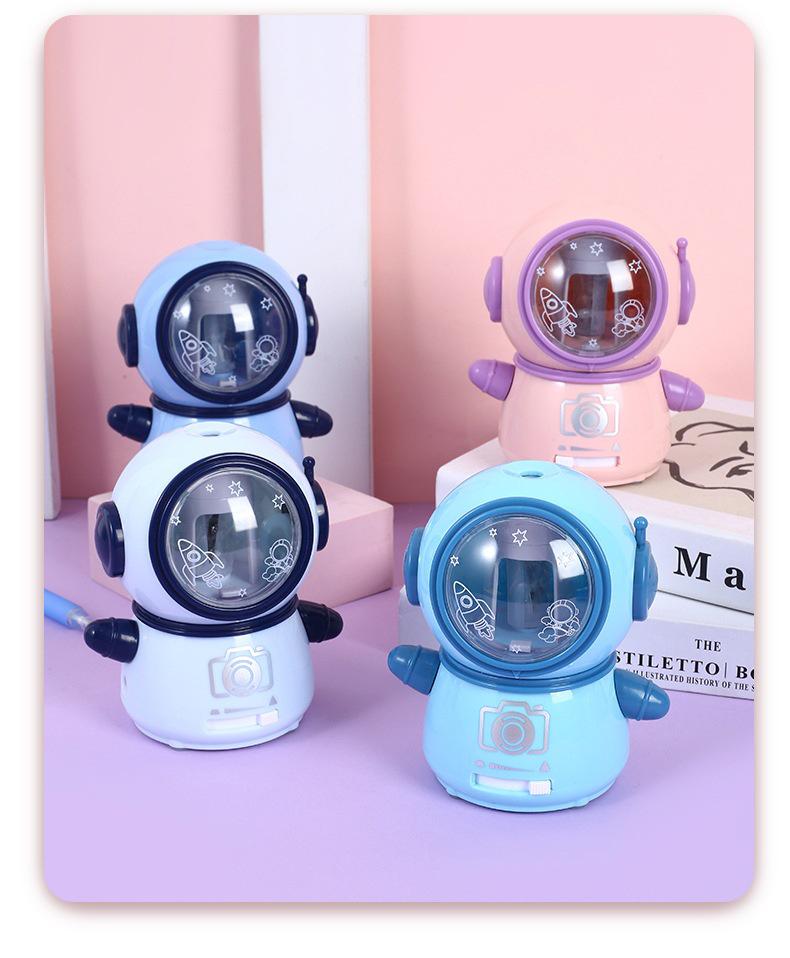 Xiaolingjing Astronaut Dr. Pig: Dual-Power, Fully Automatic Electric Pencil Sharpener