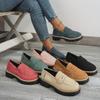 2024 Retro British Style Women's Loafers: Large Size, Casual, Thick Heels & Soles for Spring and Autumn