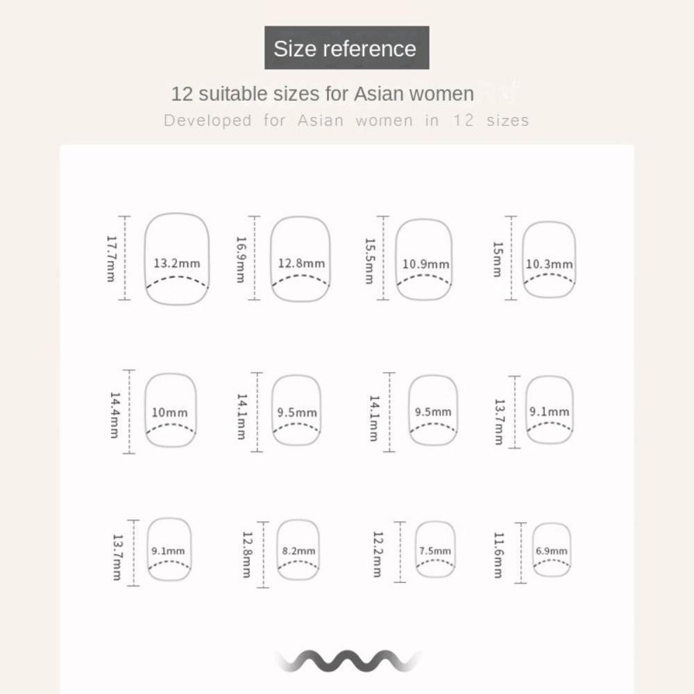 24pcs Detachable DIY Press On Nails White Edge Pink French Simple Short Square False Nails