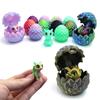 3D Printed Dragon Egg Ornament Vibrant Color Small Size Stress Relief Fidget Toy Adorable Cartoon Dragon Statue