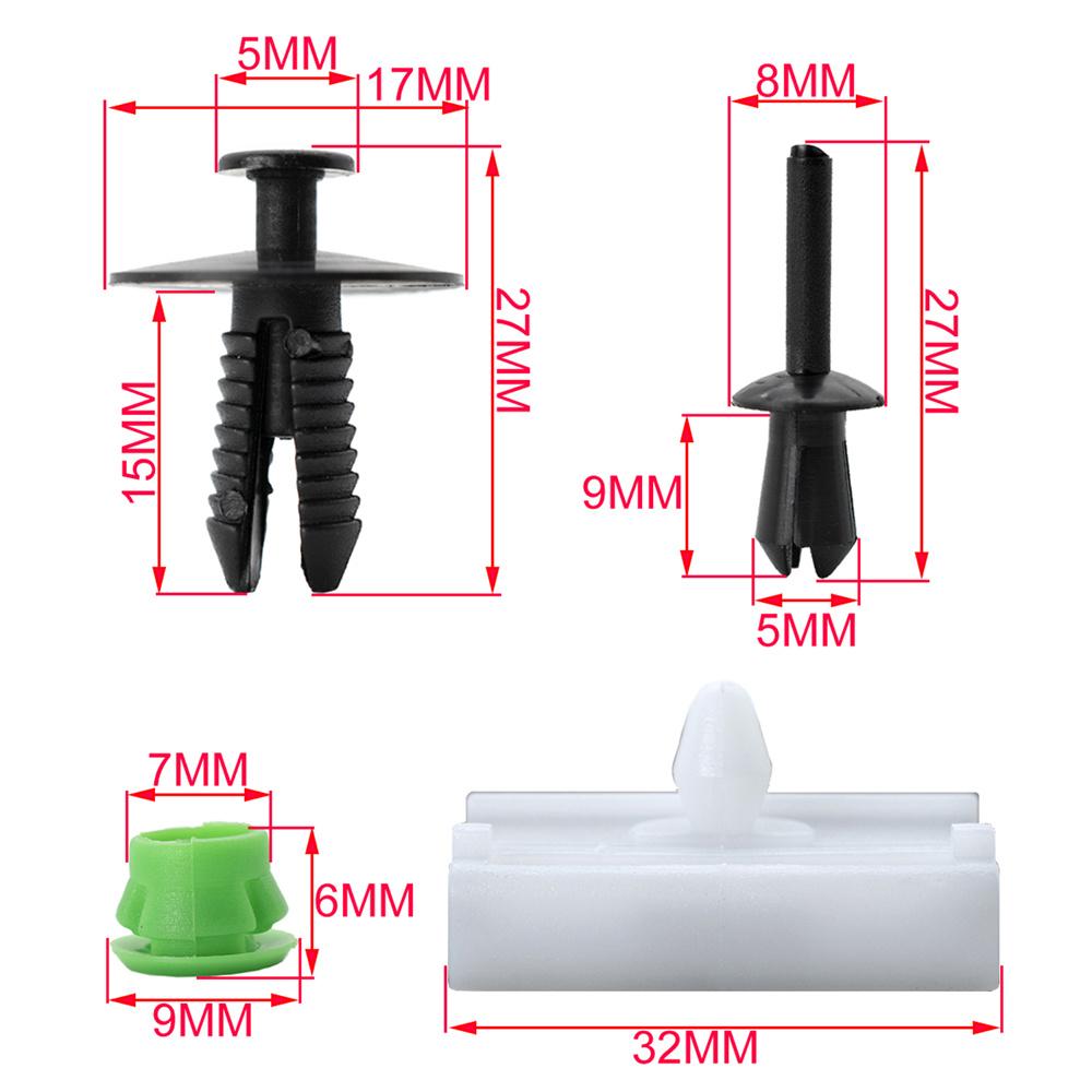 80PCS Durable Side Skirts Moulding Rivet Retainer For BMW 3 Series E36 E46 E90