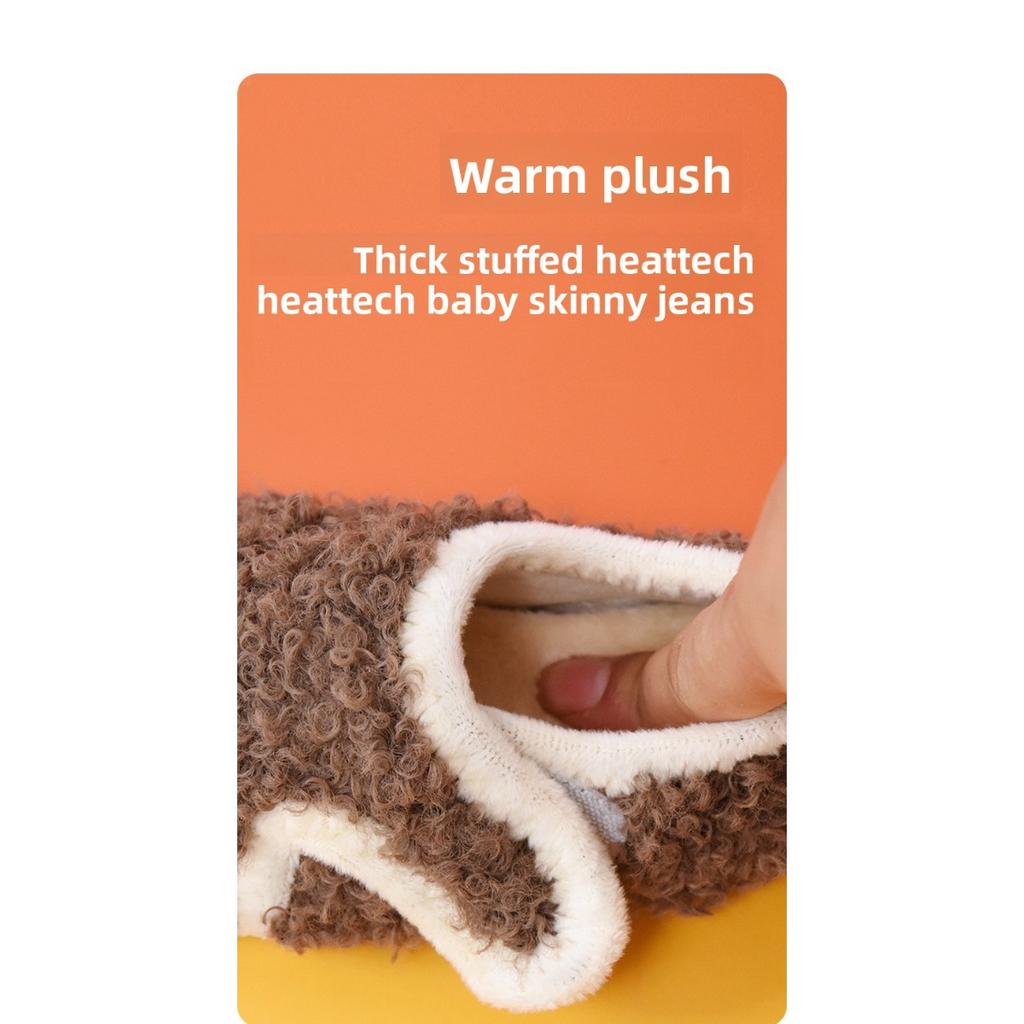 Children's Floor Socks and Shoes for Indoor Walking, Autumn and Winter Styles, Anti Slip Soles, Cooling Insulation,Warmth, with Soles, Socks and Shoes