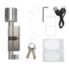 Smart Cylinder Lock Fingerprint Bluetooth Unlocking Keyless Entry Door Cylinder Lock for Security