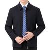 High-end Jacket Men's Middle-aged and Elderly Spring and Autumn Thin Casual Lapel Wool Jacket Business Dad's Wool Top