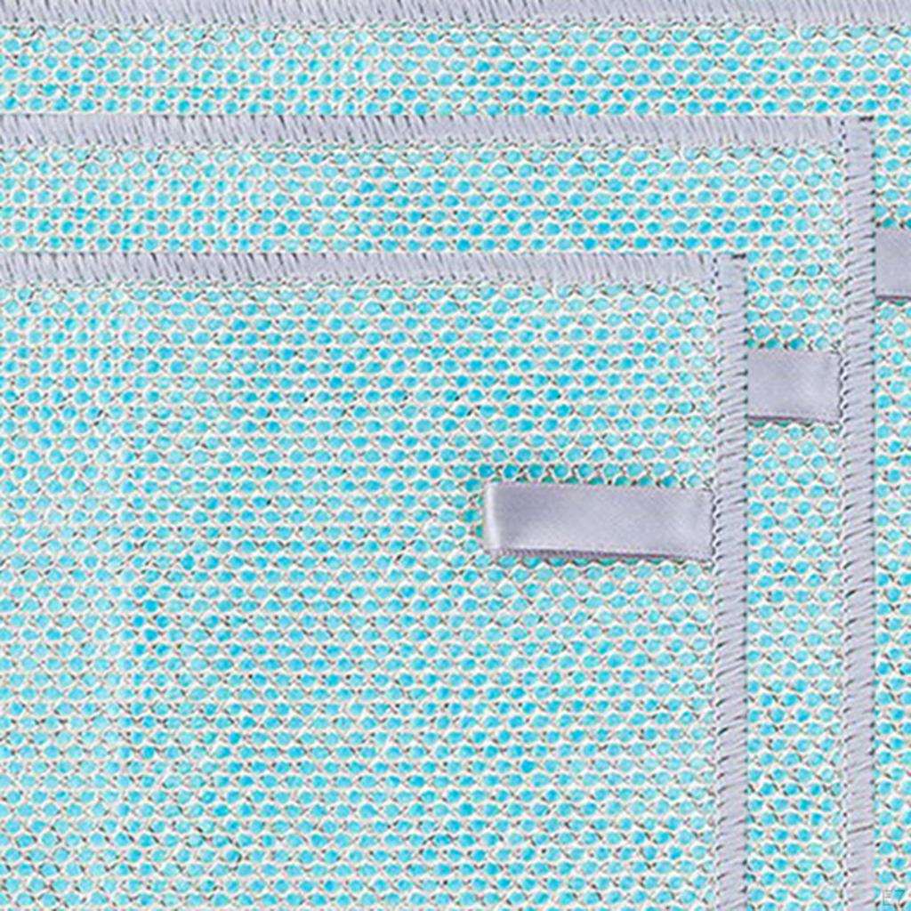 Kitchen Cleaning Dish Towels, Mesh Microfiber Cloth, Multipurpose Wire Dishwashing Rags