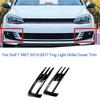 Front Bumper Fog Light Grilles For Golf 7 MK7 2014 2015 2016 2017 2018 2019 Fog Lamp Eyebrow Cover Trim