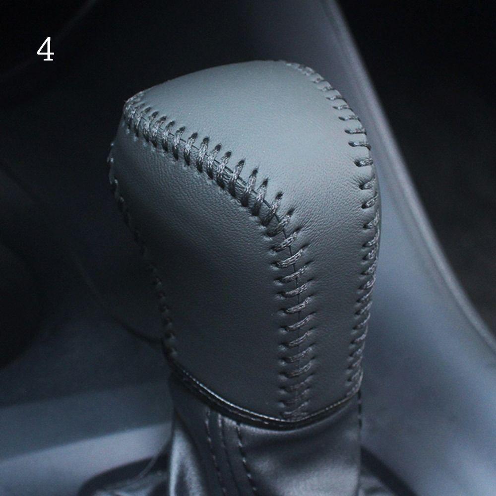 Wear-resistant Shift Knob Cover Leather Car Interior Accessories Car Shift Handle Cover for Car