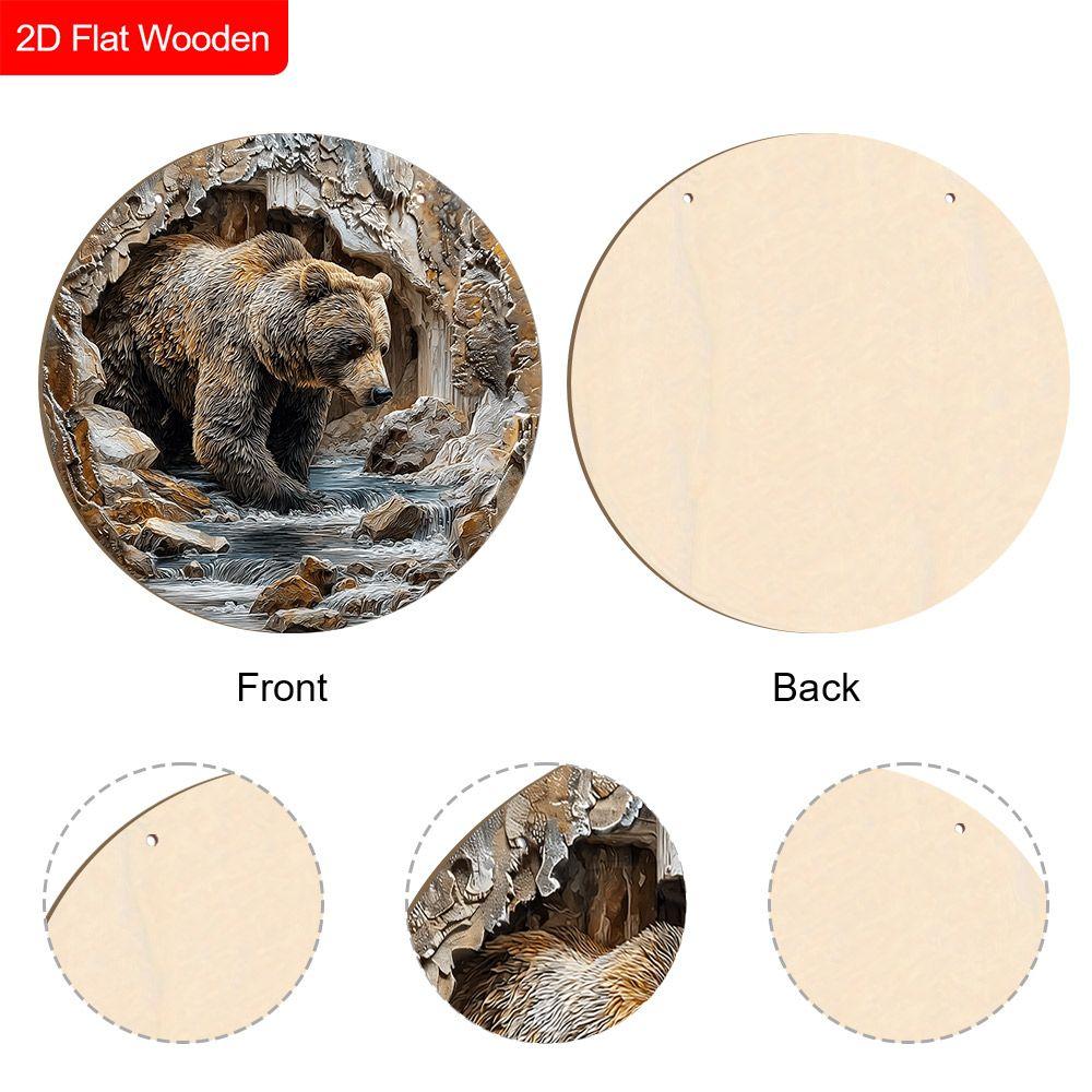 2D Flat Wooden Hanging Decorative Signs, Family Wall or Door Decoration, Garden Decoration, Housewarming Gifts for Friends