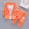Baby Girl Fall Print Set Girl Clothes Three-piece Children's Clothes Fashion Outerwear