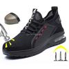 Safety Shoes Work Sneakers Steel Toe Men Women Anti Smash Puncture Proof Work Boots Indestructible Safety Shoes Light Breathable