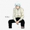 Sitting Ken Kaneki Manga Iron On Patches For Clothing Applique Stickers On Clothes Heat-Sensitive Custom Patch