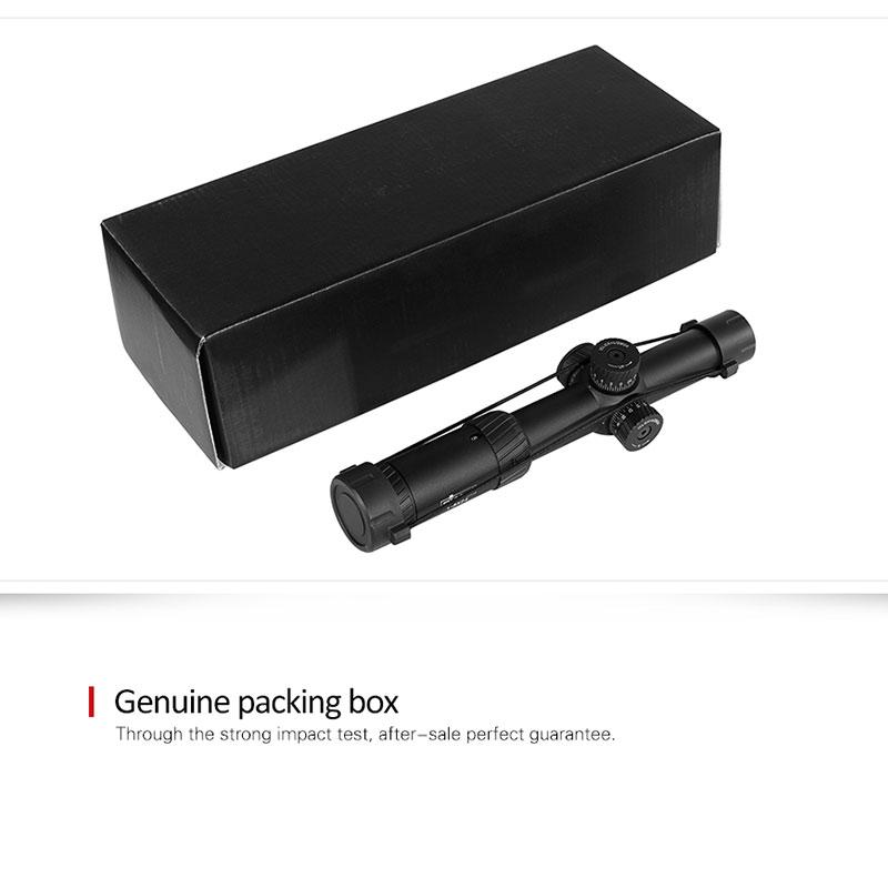 Diana 1-5X24 AOE Hunting Tactical Optical Sight, with Red and Green Glowing Cross Turret Locking Sight for Hunting