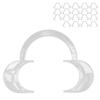 20pcs Disposable Lip Cheek Retractor Transparent CShape Teeth Whitening Mouth Opener