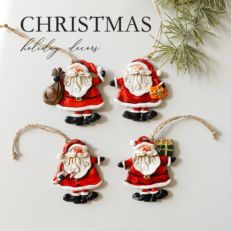 Santa Ornaments Christmas Snowman Gnome Festive Decorations Holiday Supplies