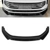 3Pcs Front Bumper Lip Spoiler Glossy Black Enhanced Aerodynamics Front Lip Spoiler Splitter Protecto