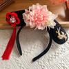 Sweet Chinese Style Hair Hoop Long Tassel Children Hair Bands Retro Hanfu Flower Headband  Festival