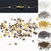 End Beads 500PCS/Lot Bracelets For Jewelry Making DIY Stopper Supplies 1.5 2.0mm Crimp Findings Necklace Copper Tube  High Quality Spacer Beads