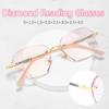 New Luxury Gradient Reading Glasses Luxury Square Frame HD Lens Far Sight Eyeglasses Vintage Prescription Eyewear for Men Women