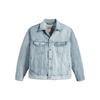 Levis Solid Color Square Neck Loose Single Breasted Long Sleeve Jacket Men Jackets Blue A3179-0005