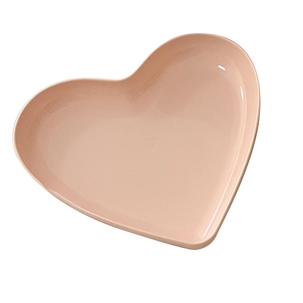 Serving Platter Heart Shape Dinner Plate Plastic Easy To Clean Versatile Kitchen Dinnerware for