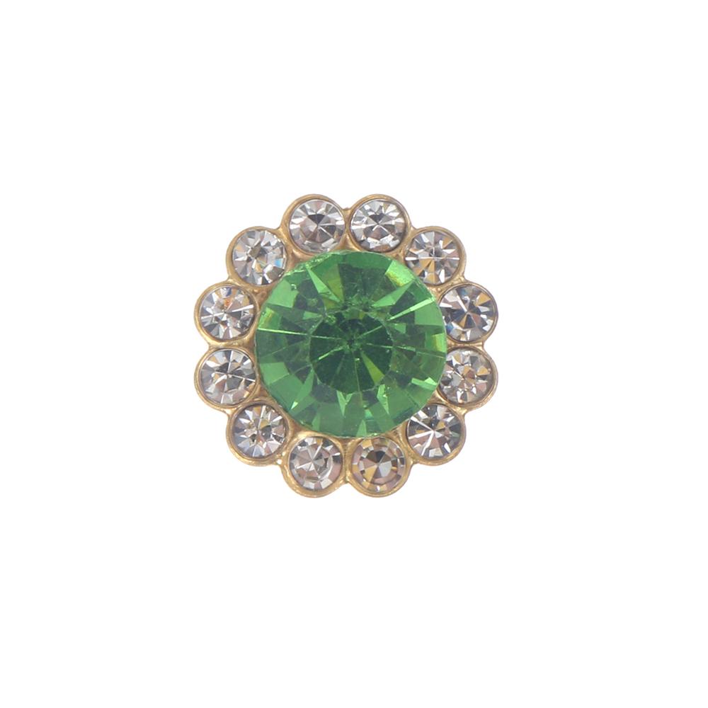 Apparel Sewing Sparkling Flower-shaped Clothes Decoration Rhinestone Buttons Crystal Glass Stone