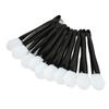 10pcs Facial Mask Brush Dual Sided with Spoon Soft Silicone Black Handle Mask Applicator Brush for